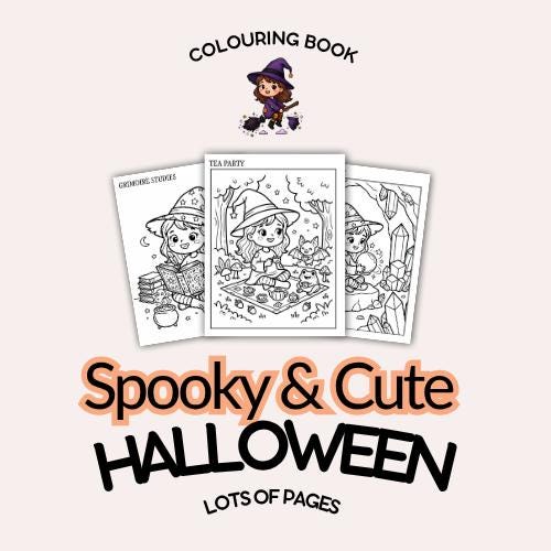 Spooky Witch Halloween Activities Coloring Book