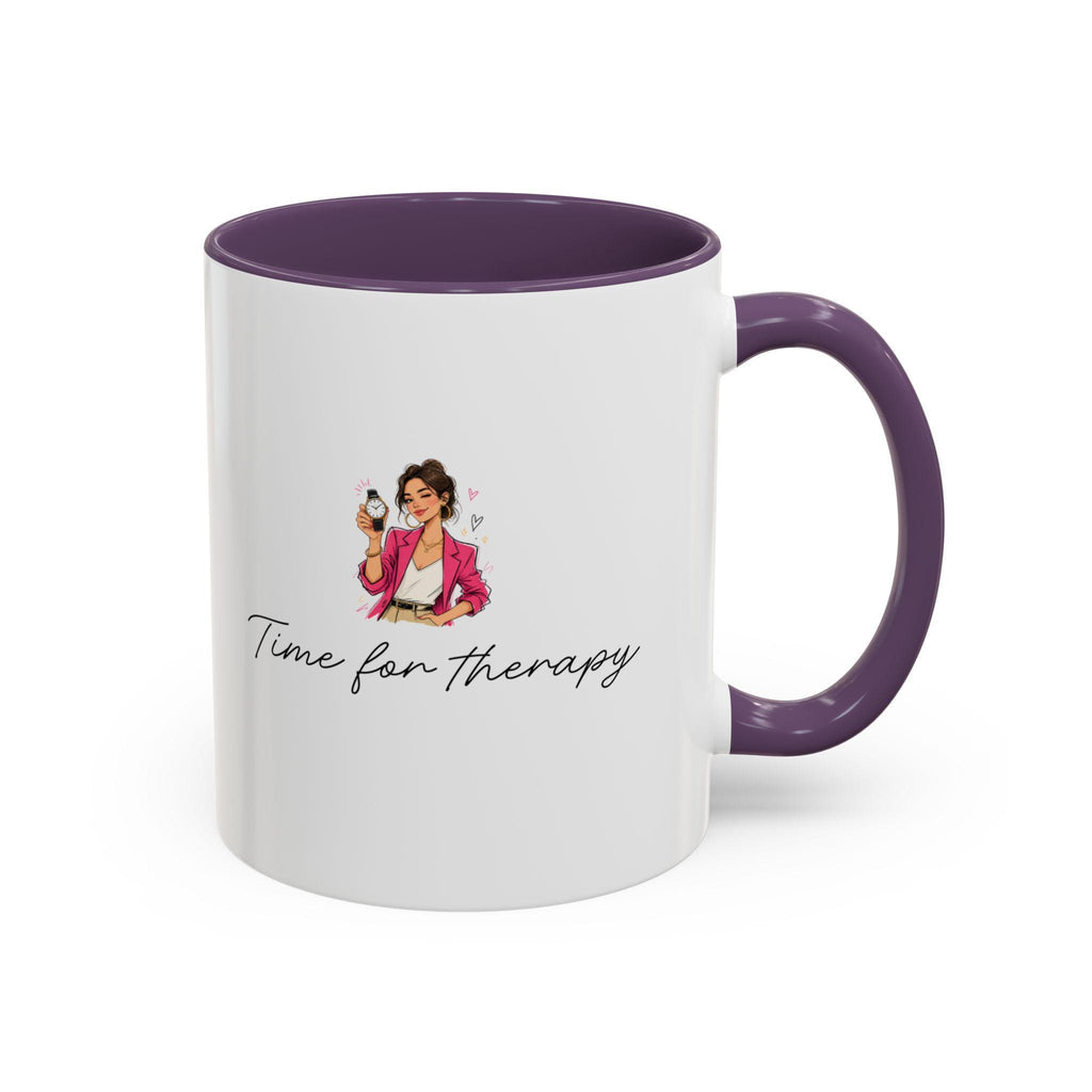 Time for Therapy Mug | Classy Woman Illustration, Coffee Cup
